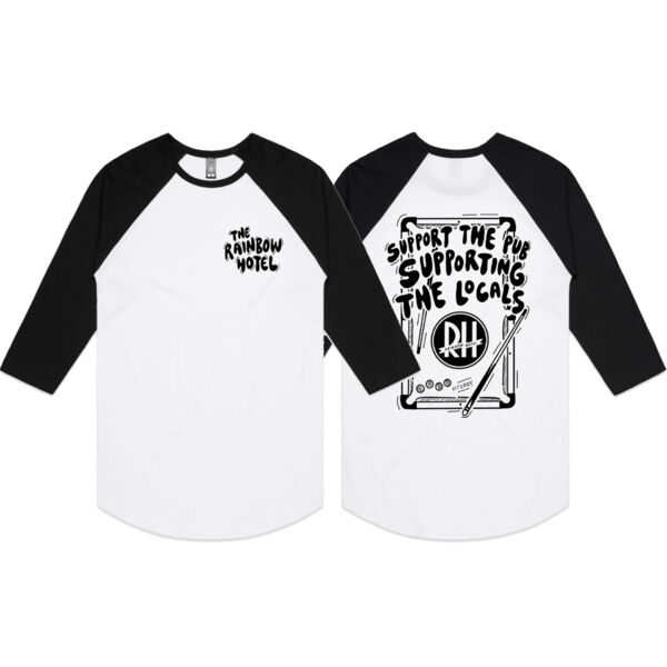 Pool Table Baseball Tee Thumbnail